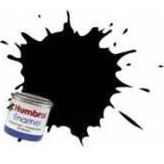 Noir Peintures Émail Humbrol 201 Black Metallic Enamel Paint 14ml