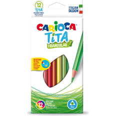 Farveblyanter Trekantet Tita 12 stk. fra Carioca