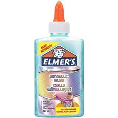 Elmers Colles Elmers Metallic PVA Glue Teal 147 mL Washable and Kid Friendly Great for Making Slime and Crafting 1 Count