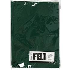 Creotime Craft Felt, A4, 210x297 mm, thickness 1,5-2 mm, dark green, 10 sheet/ 1 pack