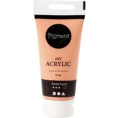 Creotime Pigment Art Acrylic Pastel Coral Transparent Fade Resistant 75 ml