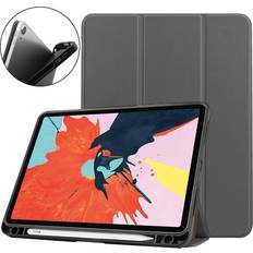 MTK Apple iPad Air Surfplattafodral MTK Apple iPad Air (2020) Slim fit tri-fold fodral Grå