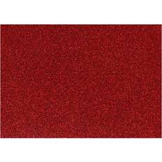 Røde Håndtverk Creativ Company Iron on foil, 148x210 mm, glitter, red, 1 sheet