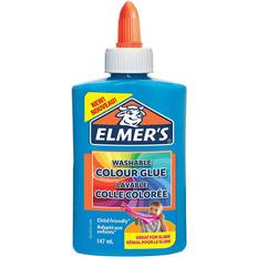 Pegamentos de Purpurina Elmer’s Colour PVA Glue Blue 147 ml Washable and Kid Friendly Great for Making Slime 1 Count