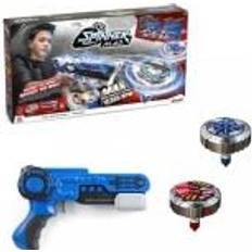 Plastique Pistolets Blaster double shoot Spinner Mad avec 2 toupies