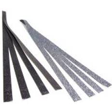 Stjernestrimler Diverse Stjernestrimler M/Glitter Sort/Sølv 15x420mm 8stk