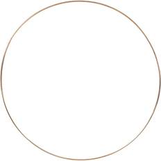 Creativ Company Metal Wire Ring, D: 30 cm, thickness 3 mm, gold, 1 pc