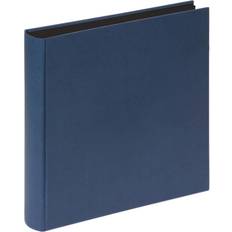 Blau Fotoalben Walther Design design Fun Book Bound Album for 100 Black Pages, Textured Paper, Blue (Plain Cover) 30 x 30 x 5 cm