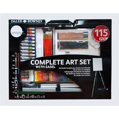Pinturas acrílicas Daler Rowney Set De Arte Con Caballete 115 Piezas