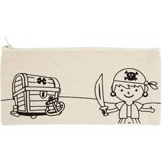 Creativ Company Pencil Case, pirate, size 21x9 cm, 245 g, light natural, 1 pc