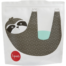 Gray Baby Food Containers & Milk Powder Dispensers 3 Sprouts Sloth Sandwich Bag 2-pack