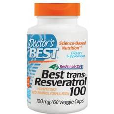 Resveratrol kosttilskud Doctor's Best Trans-Resveratrol 100mg 60 stk