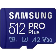 Minnekort Samsung Pro Plus 2021 microSDXC Class 10 UHS-I U3 V30 A2 512GB