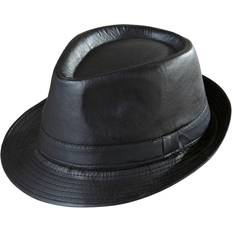 Fedora Widmann Sort Læderlook Fedora