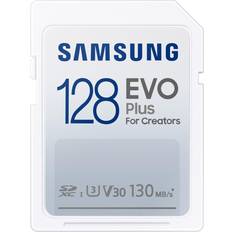 Samsung Evo Plus 2021 SDXC Class 10 UHS-I U3 V30 130MB/s 128GB