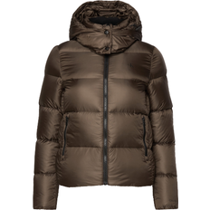 Calvin Klein Hooded Down Puffer Jacket - Black Olive