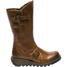 Wedge High Boots Fly London Mes 2 - Camel