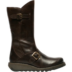 Wedge High Boots Fly London Mes 2 - Dk Brown