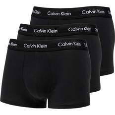 Cotton Stretch Low Rise Trunks 3-pack - Black