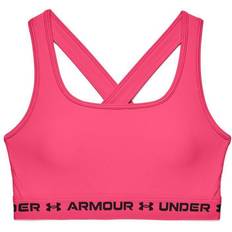 Under Armour Crossback Mid Bra - Vaaleanpunainen