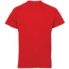 Tridri Panelled Tech T-shirt Men - Fire Red