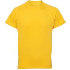 Tridri Panelled Tech T-shirt Men - Sun Yellow