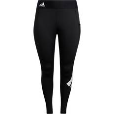 adidas Techfit Long Logo Leggings Women - Black/White