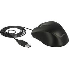 250Hz/4ms Ratones Estándar DeLock 12548 Ratón USB Óptico 2400 DPI