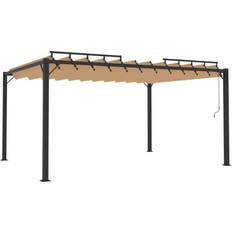 VidaXL Pavilloner vidaXL Pavilion with Slatted Roof 3x4 m