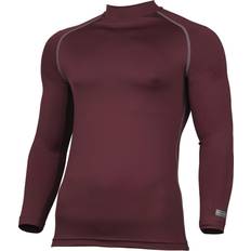 Thermal Underwear Long Sleeve Base Layer Vest Top Men - Maroon