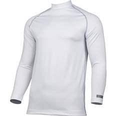 Thermal Underwear Long Sleeve Base Layer Vest Top Men - White