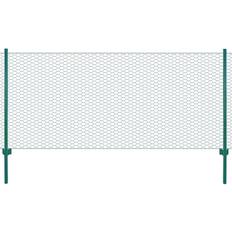 vidaXL Wire Mesh Fence with Posts