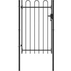 vidaXL Fence Gate Single Door with Arched Top 100x200cm