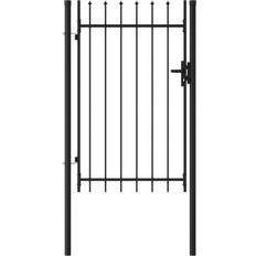 vidaXL Fence Gate Single Door with Spike Top 100x200cm