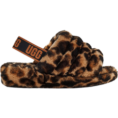 Slides UGG Fluff Yeah Panther Print Slide - Butterscotch