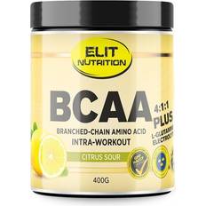 Natrium Aminohapot Elit Nutrition BCAA 4: 1: 1 + L-Glutamine Citrus Sour 400g