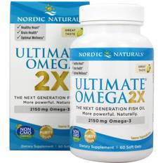 Nordic naturals omega 3 Nordic Naturals Ultimate Omega 2X, 2150mg Lemon 60 softgels 60 st