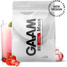 Gaam mass gainer 100% MASS Premium, 1 kg, Gainer, Delicious Strawberry