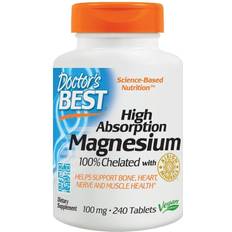 Doctor's Best Doctor's Best High Absorption Magnesium, 240 tabs(100mg)