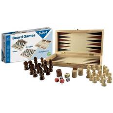 Kort- & brettspill Wooden 3-in-1 Game (FSC) (208000)