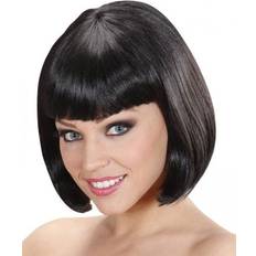 Kort parykk Wicked Costumes Ladies Black Diva Bob Fringe Wig