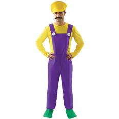 Vegaoo Orion Costumes Men's Bad Plumber Retro 80s Video Game Fancy Dress Costume