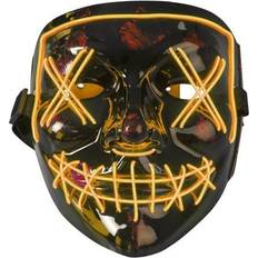 Joker maske Joker Mask med Ledljus (Orange)