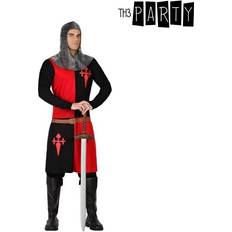 Ridder kostume Th3 Party Kostume til voksne Korsfarens ridder Sort Rød (2 pcs)