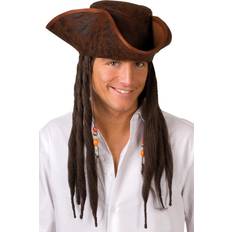 Unisex Cappelli Vegaoo Cappello Pirata con Dreadlocks Eco