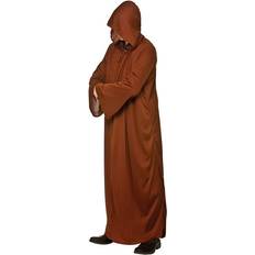 Wicked Costumes Kåbe lang med hætte Brun