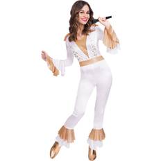 Amscan 9905718 70's Disco Queen Jumpsuit Costume, 16-18 Years-1 Pc