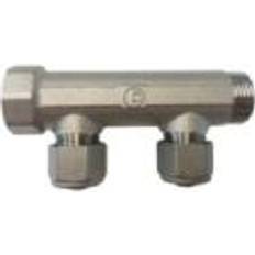 PETTINAROLI Kloak & Afløb PETTINAROLI TEA fordelerrør 15 mm med 2x10mm studse. Messing