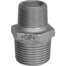 Vand & Afløb +GF+ Brystnippel Sort Reduktion 1 1/4x3/4