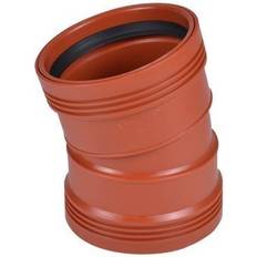 Wavin Pp-Bøjning 15 Gr. 110Mm Med 2 Muffer Uponal